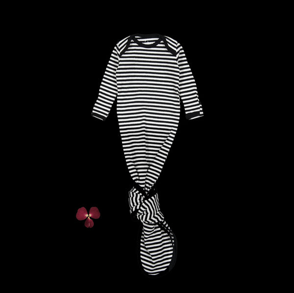 the-printed-baby-gown-stripe Lovely Littles - Sophia's StyleBaby Gown-1