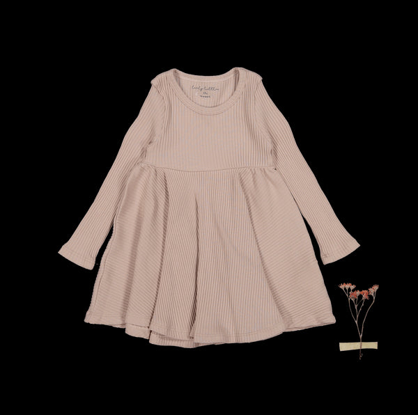 the-long-sleeve-dress-mauve Lovely Littles - Sophia's StyleLong Sleeve Dress-1