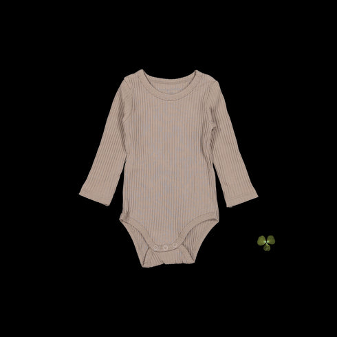 the-long-sleeve-onesie-taupe Lovely Littles - Sophia's StyleLong Sleeve Onesie-1