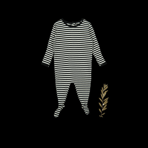 the-printed-romper-stripe Lovely Littles - Sophia's StyleBack Snap Romper-1