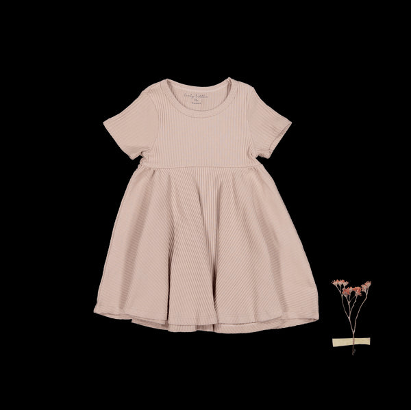 the-short-sleeve-dress-mauve Lovely Littles - Sophia's StyleShort Sleeve Dress-1