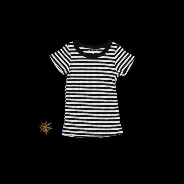 the-printed-short-sleeve-tee-stripe Lovely Littles - Sophia's StyleShort Sleeve Tee-1