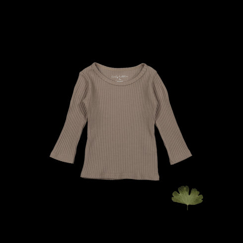 the-long-sleeve-tee-taupe Lovely Littles - Sophia's StyleLong Sleeve Tee-1