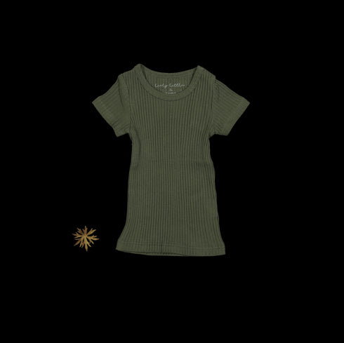 the-short-sleeve-tee-moss Lovely Littles - Sophia's StyleShort Sleeve Tee-1