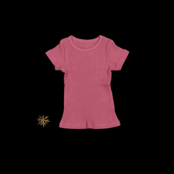 the-short-sleeve-tee-raspberry Lovely Littles - Sophia's StyleShort Sleeve Tee-1