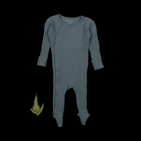 the-snap-romper-midnight-ribbed Lovely Littles - Sophia's StyleFront Snap Romper-1