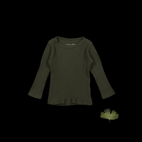 the-long-sleeve-tee-moss Lovely Littles - Sophia's StyleLong Sleeve Tee-1