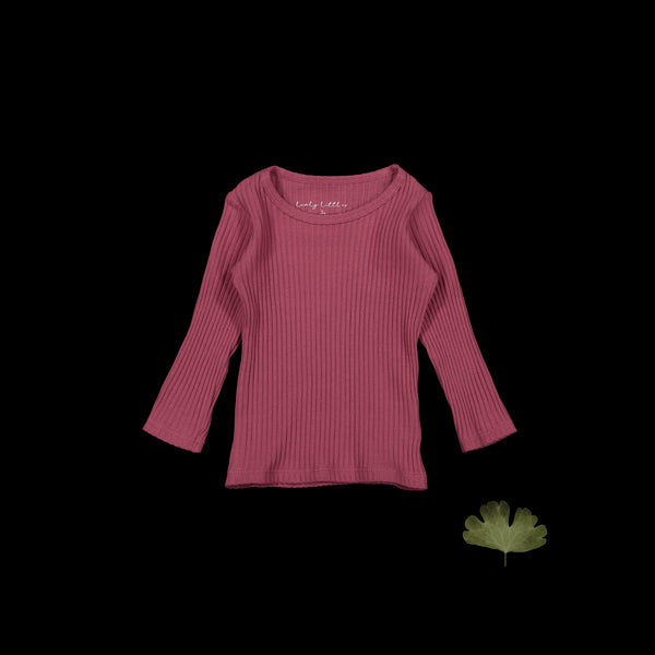 the-long-sleeve-tee-raspberry Lovely Littles - Sophia's StyleLong Sleeve Tee-1