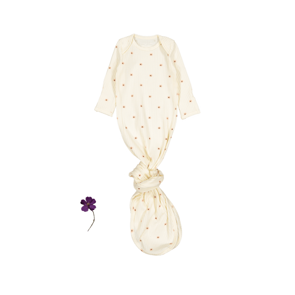 the-printed-baby-gown-butter-flower Lovely Littles - Sophia's StyleBaby Gown-1