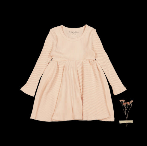 the-long-sleeve-dress-powder Lovely Littles - Sophia's StyleLong Sleeve Dress-1
