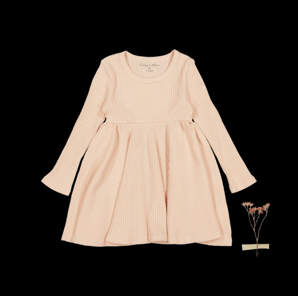 the-long-sleeve-dress-powder Lovely Littles - Sophia's StyleLong Sleeve Dress-1