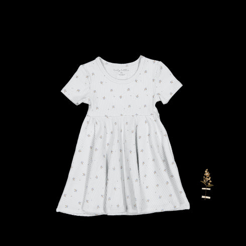 the-printed-short-sleeve-dress-sky-blossom Lovely Littles - Sophia's StyleShort Sleeve Dress-1