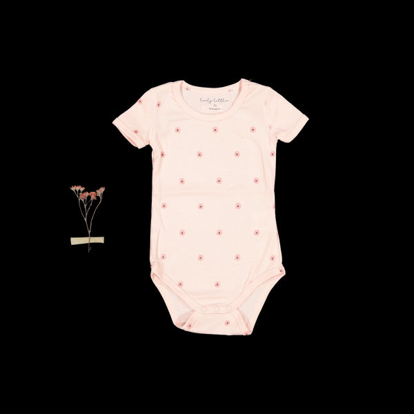the-printed-short-sleeve-onesie-rose-flower Lovely Littles - Sophia's StyleShort Sleeve Onesie-1