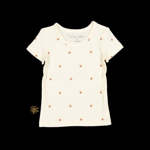 the-printed-short-sleeve-tee-butter-flower Lovely Littles - Sophia's StyleShort Sleeve Tee-1
