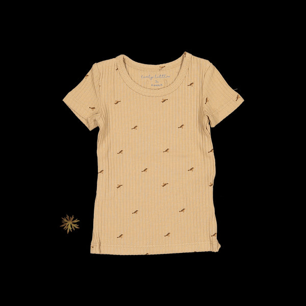 the-printed-short-sleeve-tee-birdsong Lovely Littles - Sophia's StyleShort Sleeve Tee-1
