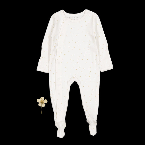 the-printed-snap-romper-pearl-dot Lovely Littles - Sophia's StyleBack Snap Romper-1