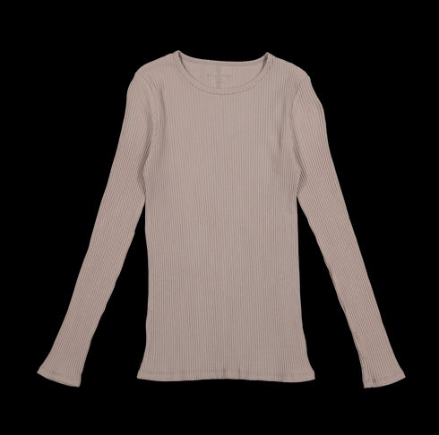 the-womens-tee-taupe Lovely Littles - Sophia's StyleLong Sleeve Tee-1