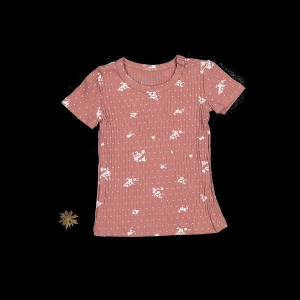the-printed-short-sleeve-tee-rosewood-floral Lovely Littles - Sophia's StyleShort Sleeve Tee-1