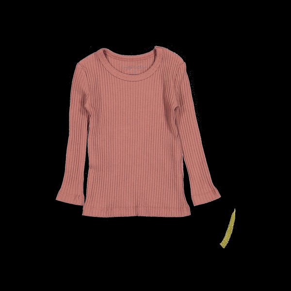 the-long-sleeve-tee-rosewood-ribbed Lovely Littles - Sophia's StyleLong Sleeve Tee-1