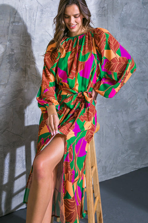 cue-the-chic-woven-midi-dress Flying Tomato-Sophia's Style-5