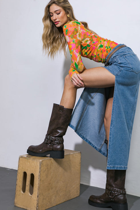 keep-shining-denim-midi-skirt Flying Tomato-Sophia's Style-3