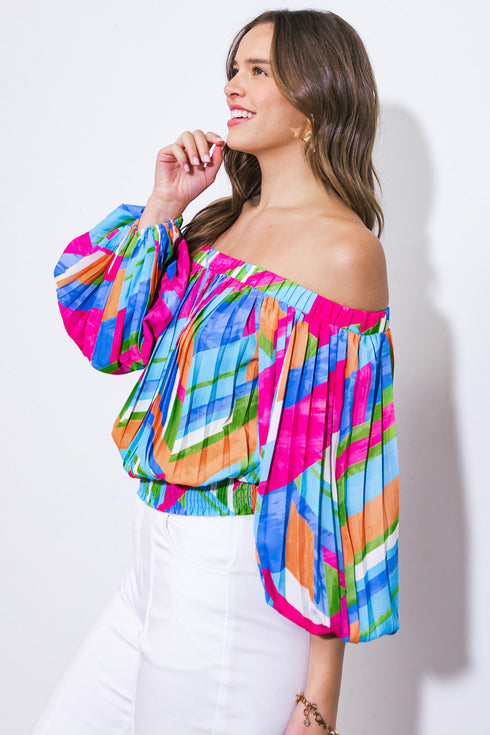 frosted-upon-woven-top Flying Tomato-Sophia's Style-10