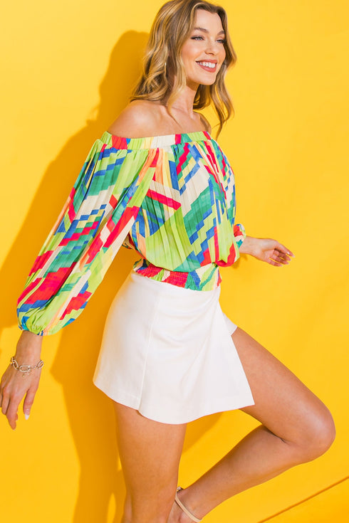 frosted-upon-woven-top Flying Tomato-Sophia's Style-5