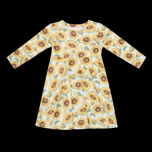 Sammy's Sunflower Swirly Girl Dress