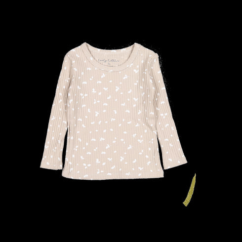 the-printed-long-sleeve-tee-sand-petal Lovely Littles - Sophia's StyleLong Sleeve Tee-1