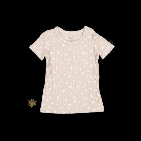 the-printed-short-sleeve-tee-sand-petal Lovely Littles - Sophia's StyleShort Sleeve Tee-1