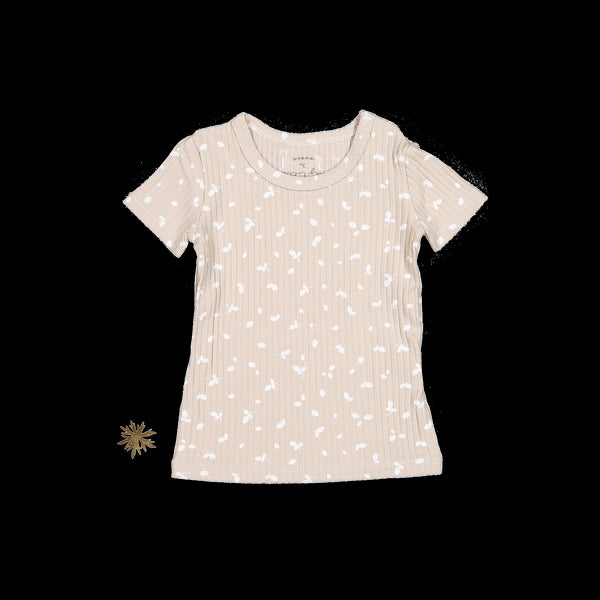 the-printed-short-sleeve-tee-sand-petal Lovely Littles - Sophia's StyleShort Sleeve Tee-1