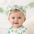 shamrock-baby-headband-adjustable-bamboo-bow-Sophia's Style-2