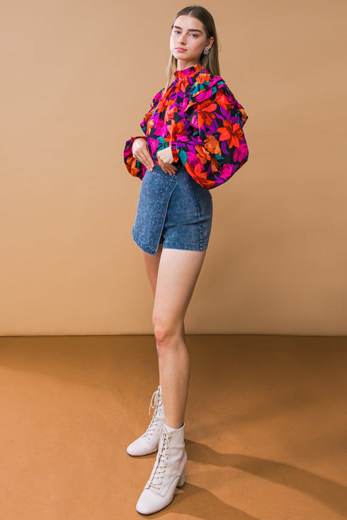 posh-position-denim-skort Flying Tomato-Sophia's Style-4