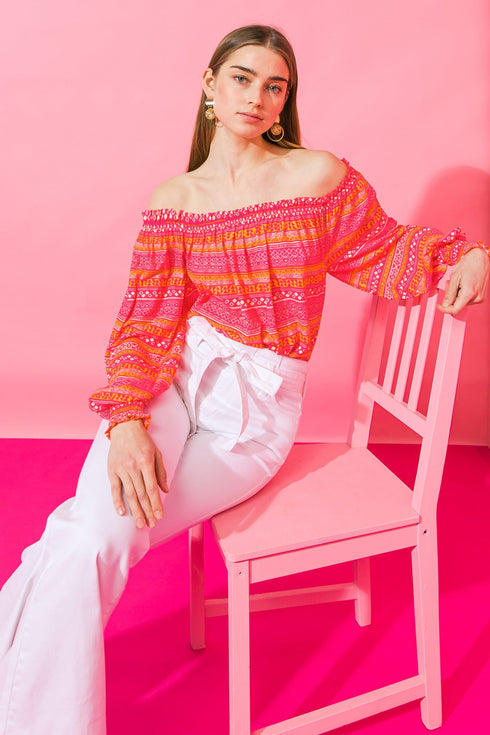 cosmo-please-woven-top Flying Tomato-Sophia's Style-3