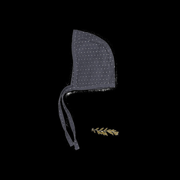 the-printed-bonnet-steel-dot Lovely Littles - Sophia's StyleBonnet-1