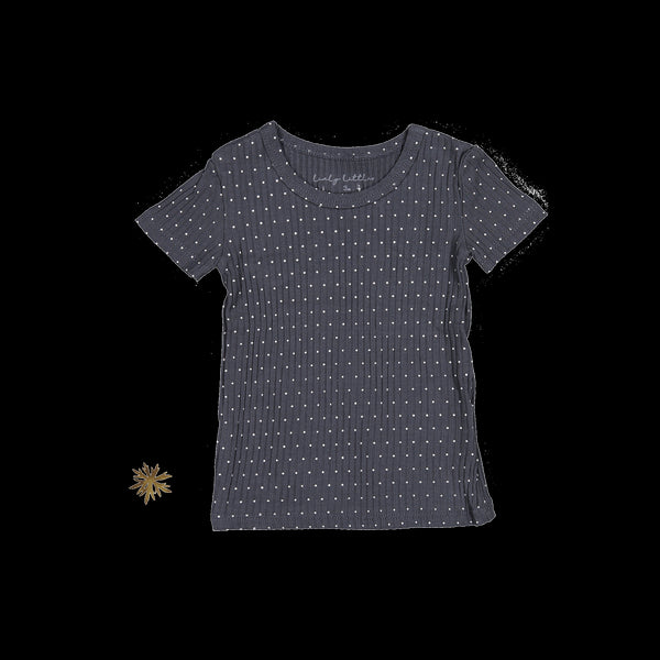 the-printed-short-sleeve-tee-steel-dot Lovely Littles - Sophia's StyleShort Sleeve Tee-1