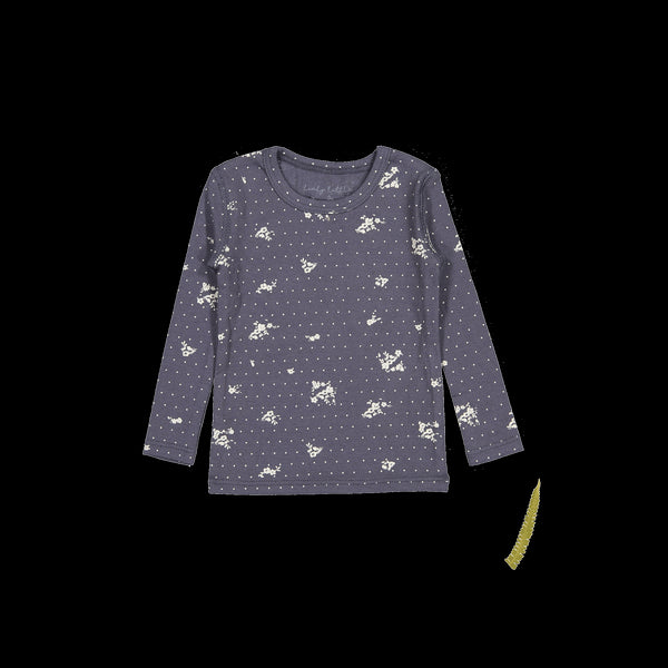 the-printed-long-sleeve-tee-steel-floral Lovely Littles - Sophia's StyleLong Sleeve Tee-1