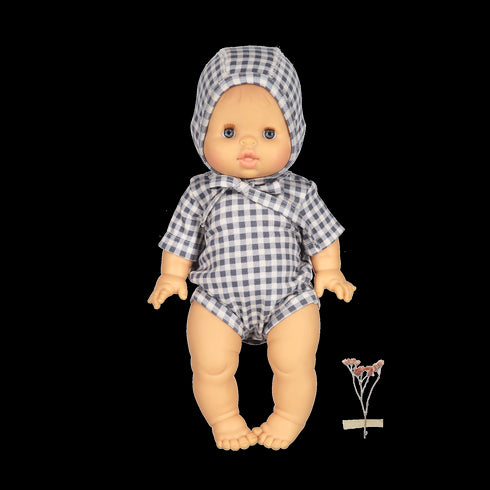 the-printed-doll-clothes-steel-gingham Lovely Littles - Sophia's StyleDoll-1
