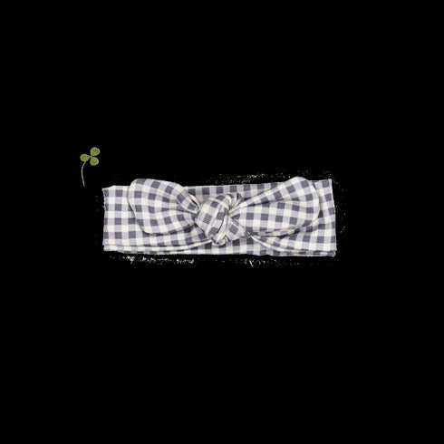 the-printed-headband-steel-gingham Lovely Littles - Sophia's StyleHeadband-1