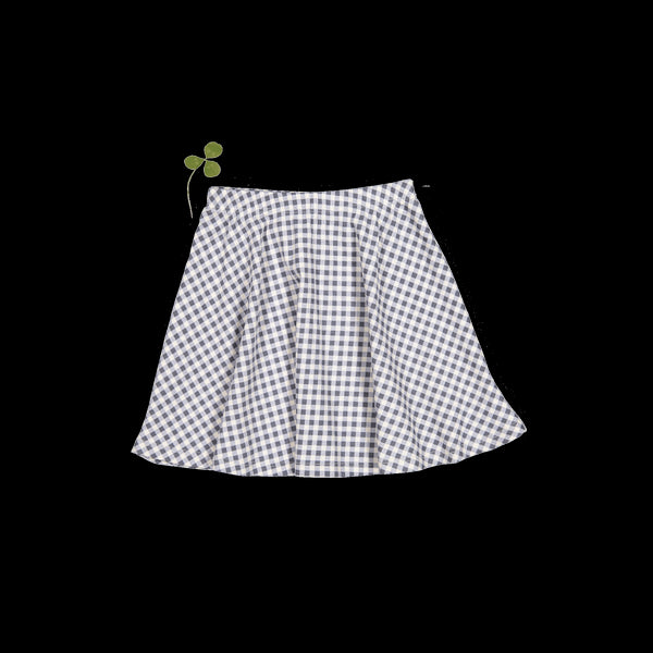the-printed-skirt-steel-gingham Lovely Littles - Sophia's StyleSkirt-1