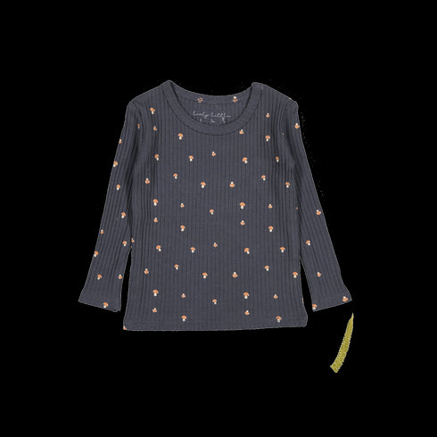 the-printed-long-sleeve-tee-steel-mushroom Lovely Littles - Sophia's StyleLong Sleeve Tee-1