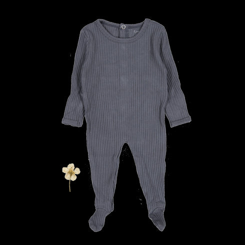 the-romper-steel Lovely Littles - Sophia's StyleBack Snap Romper-1