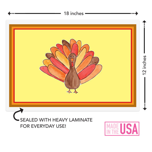 Tom Turkey Kids Placemat