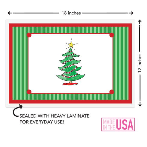 Christmas Tree Kids Placemat