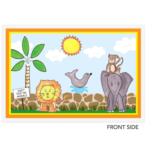 Zoo Friends Kids Placemat