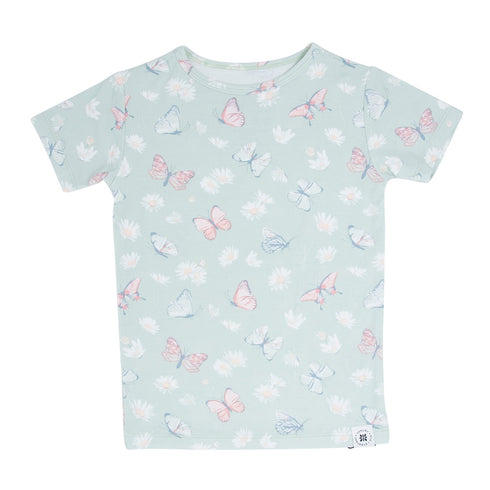 mint-butterfly-daisy-bamboo-summer-pajama-set Sweet Bamboo - Sophia's Style-5