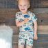 trucks-diggers-construction-summer-pajama-set Sweet Bamboo - Sophia's StyleSummer Pajama-1