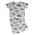 trucks-diggers-construction-summer-pajama-set Sweet Bamboo - Sophia's Style-2