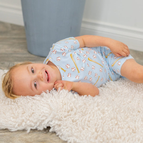 classic-baseball-summer-pajama-set Sweet Bamboo - Sophia's StyleSummer Pajama-1