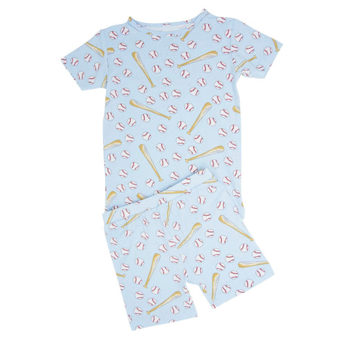 classic-baseball-summer-pajama-set Sweet Bamboo - Sophia's Style-2